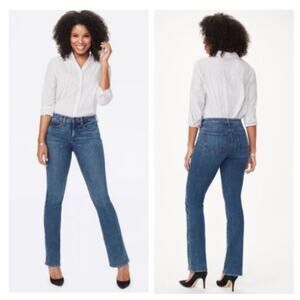 NYDJ Barbara Bootcut Jeans Womens 16 Blue Medium Wash Pockets FLAW